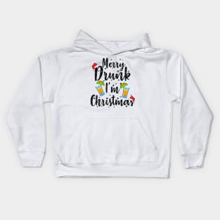 Tequila Christmas. Merry Drunk I'm Christmas. Kids Hoodie